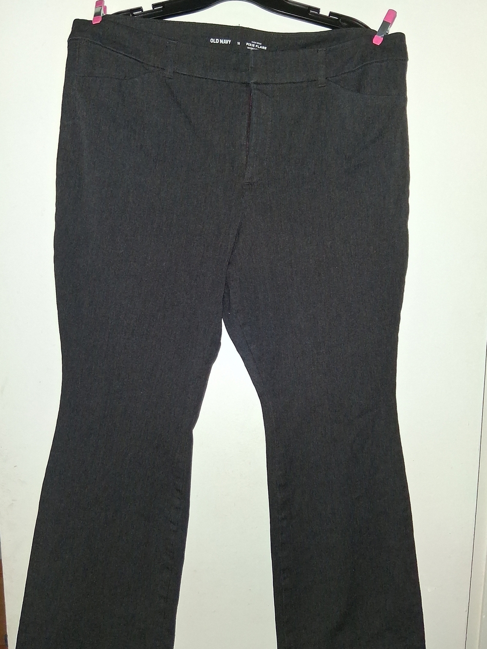Old Navy Dark Gray Straight-Leg Pants